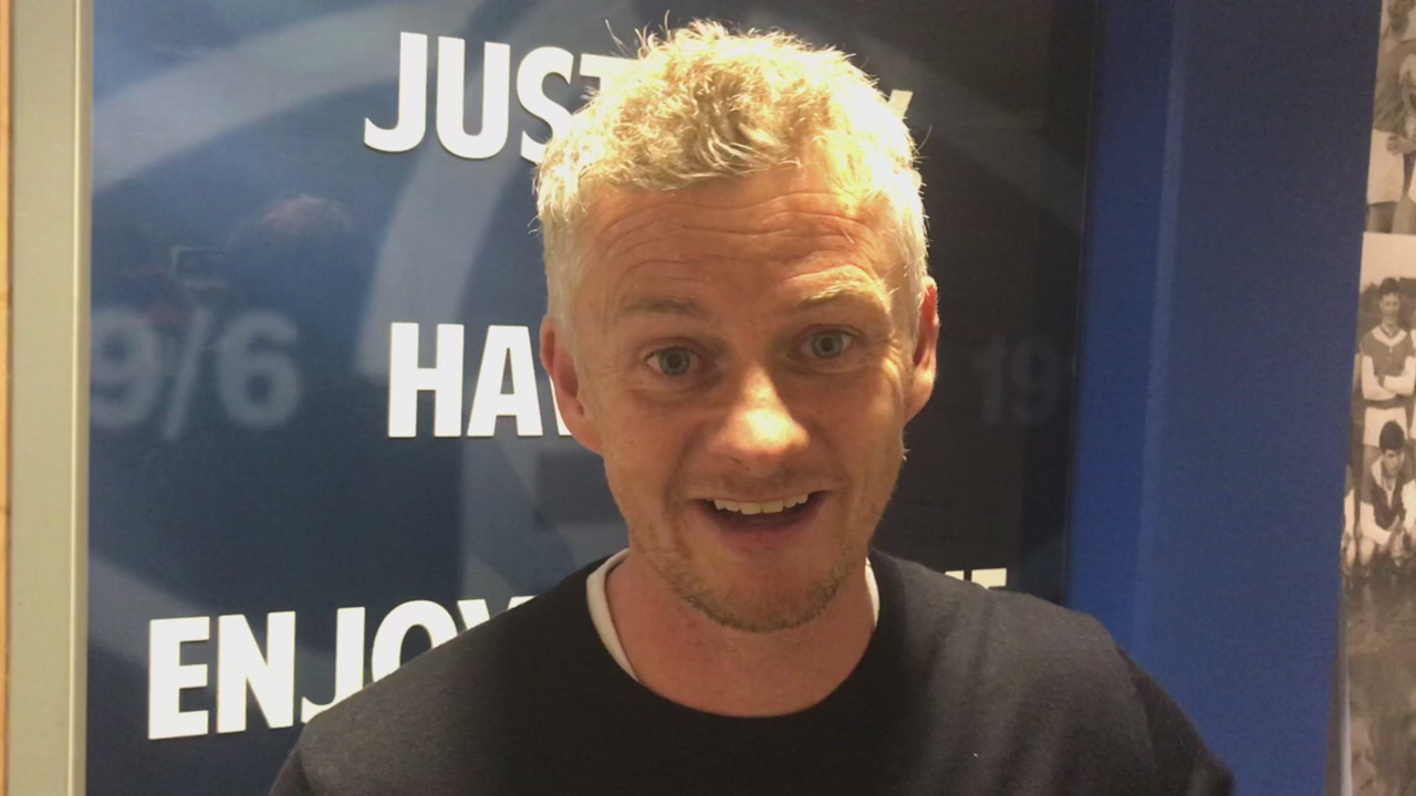 Ole Gunnar etter seier mot Glenavon .MOV